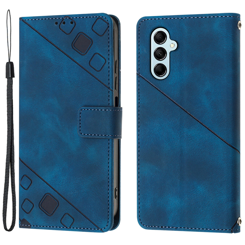 PT005 YB Imprinting Series-6 for Samsung Galaxy M14 5G Wallet Phone Case PU Leather Smartphone Stand Cover PT005 YB Imprinting Series-6 for Samsung Galaxy M14 5G Wallet Phone Case PU Leather Smartphone Stand Cover